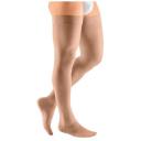 Чулки medi mediven plus 199WC/200WC с силиконовыми лентами на широкое бедро, противоварикозные, 2 класс, размер: 3, длина: 72-83 см, карамель