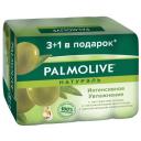 Palmolive Мыло кусковое Натурэль Интенсивное увлажнение с экстрактом оливы и увлажняющим молочком олива, 4 шт., 90 г