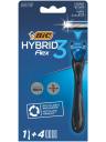 Станок для бритья BIC Flex 3 Hybrid + 4 кассеты