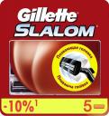 Сменные кассеты для бритья Gillette Slalom, 5 шт