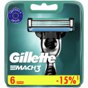 Gillette Сменные кассеты Mach3, 6 шт.