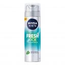 Пена для бритья Nivea Men Fresh Kick приятная свежесть с мятой мужская 200 мл