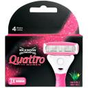 Wilkinson Sword Quattro for Women Сменные лезвия, 3 шт., с 3 сменными лезвиями в комплекте