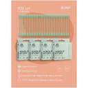 Бамбуковые ватные палочки с органическим хлопком Зеленые 400 шт