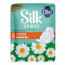 Прокладки Ola! Silk Sense Ромашка Super 5 капель 8 шт