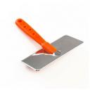 Пуходерка Пижон "Лапки", большая, с каплями, 12х13 см, оранжевая