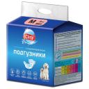 Подгузники для собак Cliny 5-10 кг размер M 43х12х2 см 9 шт. 1 шт. 43 см 12 см 2 см белый M