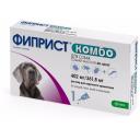 KRKA раствор от блох и клещей Фиприст Комбо для щенков, собак, кошек, для домашних животных от 40 до 60 кг 1 шт. в уп., 1 уп.
