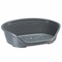 Ferplast Лежак пластиковый для кошек и собак средних пород Siesta Deluxe 8, 74х48 см, серый