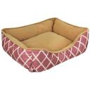 Лежанка для животных, для кошек, для собак, "Не Один Дома" Уютный уголок, красный, 56х46х15 см