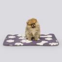 RURRI Подстилка Лапки для кошек и собак, 60х40 см, серый