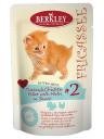 Влажный корм для котят Berkley Kitten Menu №2, индейка с курицой и травами, 12шт по 85г