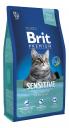 Сухой корм для кошек Brit Premium Sensitive, ягненок, 8кг