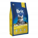 Сухой корм для кошек Brit Premium Cat Adult Salmon, лосось, 8кг