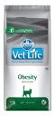 Сухой корм для кошек Farmina Vet Life Obesity, для снижения лишнего веса, курица, 2кг