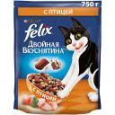 Сухой корм для кошек Felix Двойная Вкуснятина с птицей, 750 г