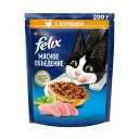 Сухой корм для кошек FELIX Мясное объедение, курица, 200 г