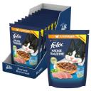 Корм для взрослых кошек Felix Мясное объедение, с курицей 10 шт. x 200 г