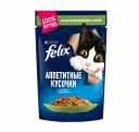 Влажный корм для кошек Felix Аппетитные кусочки, кролик, 85г