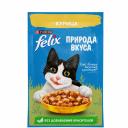 Felix Влажный корм (пауч) для взрослых кошек Природа вкуса, с курицей в соусе, 75 гр.