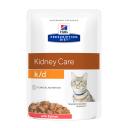 Влажный корм для кошек Hill's Prescription Diet Feline K/D, лосось, 12шт по 85г