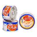 Корм для кошек CIAO с тунцом, с гребешком, с куриным филе 3 шт. x 80 г (кусочки в бульоне)