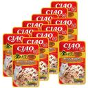 Влажный корм для кошек Ciao Kinnodashi Тунец Магуро и тунец Кацуо с куриным филе 60г х 12шт.