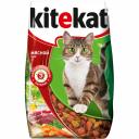 Kitekat Мясной Пир полнорационный сухой корм для кошек, с говядиной - 800 г повседневный эконом для взрослых с говядиной мешок Российский корм 1 уп. х 1 шт. х 0.8 кг