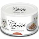 Pettric Cherie Hairball Control влажный корм для кошек, с тунцом и креветкой, кусочки в подливе, в консервах - 80 г повседневный супер премиум для взрослых с тунцом для всех пород консервы (в железной банке) Таиланд 1 уп. х 24 шт. х 1.92 кг