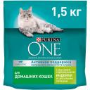 Сухой корм для кошек PURINA ONE с индейкой и злаками, 6 шт по 1,5 кг