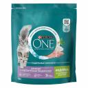 Purina One для кошек, с чувствительным пищеварением и разборчивым вкусом в еде, с индейкой - 750 г супер премиум для взрослых с индейкой мешок Россия 1 уп. х 1 шт. х 0.75 кг