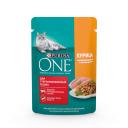 Влажный корм для кошек Purina One, для стерилизованных, с курицей и зеленой фасолью, 75 г