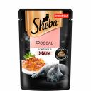 Sheba Влажный корм (пауч) для кошек, с ломтиками форели в желе, 75 гр.