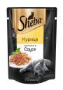 Влажный корм для кошек Sheba Pleasure курица ломтики в соусе пауч 0,085 кг
