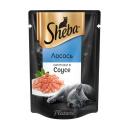 Влажный корм для кошек Sheba, ломтики в соусе, лосось, 85 г