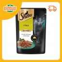 Влажный корм для кошек Sheba утка ломтики в соусе