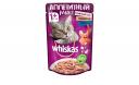 Влажный корм для кошек Whiskas Аппетитный Микс, лосось и креветки в сливочном соусе, 85г