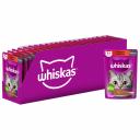 Влажный корм для кошек Whiskas, паштет с говядиной и печенью, 24 шт по 75 г