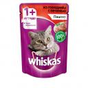 Влажный корм для кошек Whiskas паштет из говядины с печенью, 85г