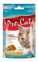 Лакомство для кошек Pro Cat Здоровье и активность подушечки, курица, сыр, 60 г