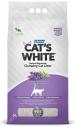 Наполнитель Cats White Lavender с нежным ароматом лаванды комкующийся бентонит 4,25кг 5 л