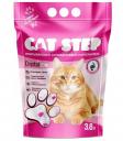 Впитывающий наполнитель для кошек Cat Step Crystal Pink силикагелевый, 3.8 л