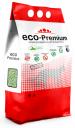 Наполнитель ECO Premium Зеленый чай комкующийся древесный, 1,9кг 5 л