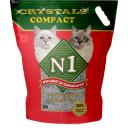 Комкующийся наполнитель N1 Crystals бентонитовый, 10 л