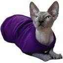 Флисовый жилет для кошек, фиолетовый, М