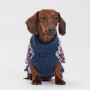 Petmax Свитер с оленями для кошек и собак, M, синий