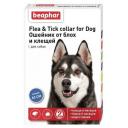 Beaphar ошейник от блох и клещей Flea & Tick. для собак и кошек, 65 см, синий 1 уп.