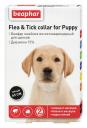 Ошейник для щенков против блох, клещей Beaphar Flea & Tick, черный, 65 см