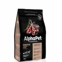 AlphaPet Сухой корм для собак мини пород с ягненком и рисом, 1,5 кг