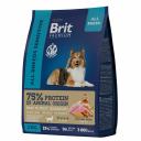 Brit Premium Dog Sensitive полнорационный сухой корм для собак с чувствительным пищеварением, с ягненком и индейкой повседневный премиум для взрослых с индейкой для всех пород мешок Россия 1 уп. х 1 шт. х 8 кг